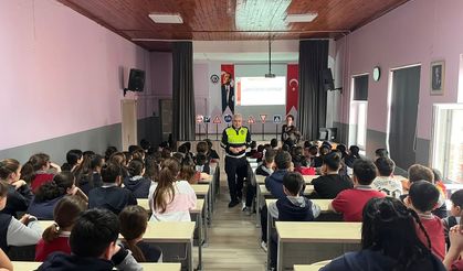 Kastamonu'nun ilçesinde öğrencilere trafik güvenliği eğitimi verildi
