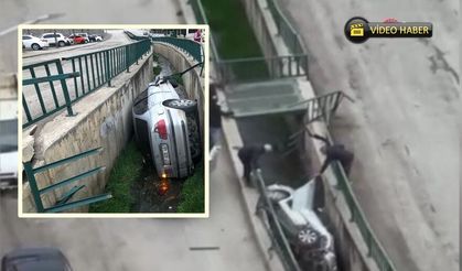 Kastamonu plakalı otomobil dereye uçtu: 265 bin lira ceza!