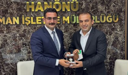 Hanönü’nde Kaymakam Emre Oktay’a fahri hemşerilik beratı takdim edildi