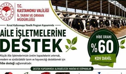 Kastamonu’da üreticilere müjde: Yüzde 60 Hibe