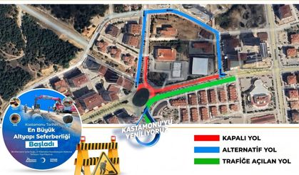 Sürücülere kritik uyarı: Kastamonu’da o cadde 4 gün trafiğe kapatılıyor!