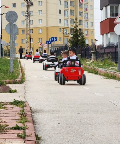 Kastamonu'da çocuklar trafik eğitiminde!
