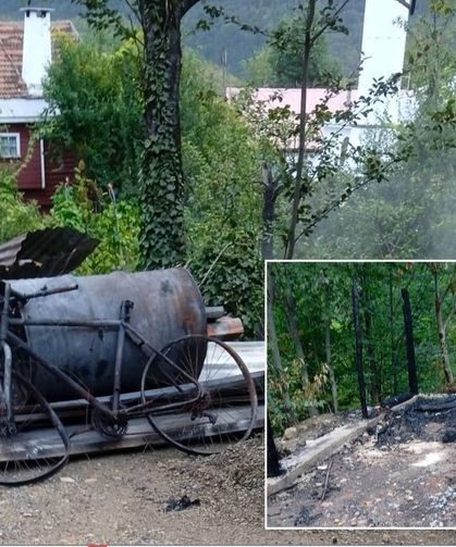 Büyük felaket: Kastamonu'da samanlıkların ve garajın üstüne yıldırım düştü!