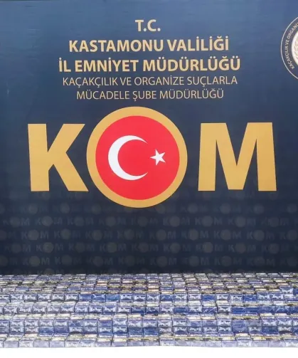 Kastamonu'da kaçakçılığa geçit yok! Binlerce ele geçirildi!