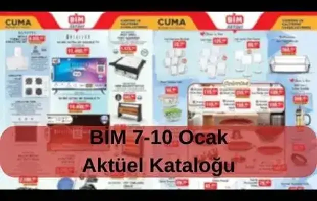 BİM Ocak İndirimleri Sürüyor! BİM 7-10 Ocak aktüel kataloğunda neler var?