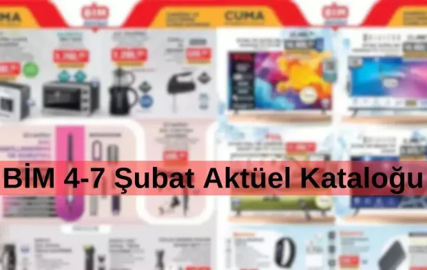 BİM Şubat Ayı İndirim Fırtınası Başladı: BİM 4-7 Şubat aktüel kataloğunda neler var?