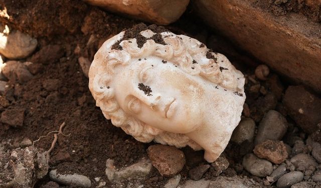 Düzce'de büyük İskender portre başı bulundu