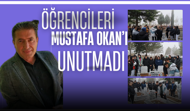 Öğrencileri Mustafa Okan’ı Unutmadı