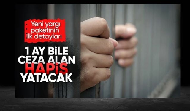 Suç işleyen yandı: Bir ay bile ceza alan hapis yatacak..!