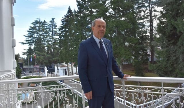 KKTC Cumhurbaşkanı Ersin Tatar, Atatürk Köşkü'nü ziyaret etti