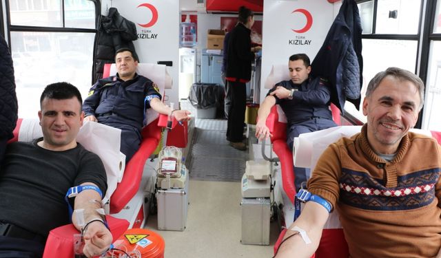Havza'da kan bağışı kampanyası düzenlendi