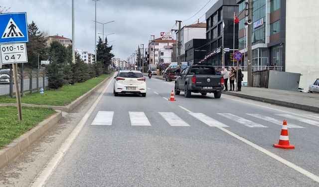 Samsun’da otomobilin çarptığı yaşlı kadın yaralandı