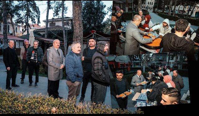 AK Parti Adayı Arslan, esnafları ziyaret etti, çadırda sıraya girip iftar açtı