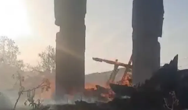 Kastamonu'daki eski okul binasında yangın!