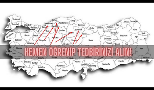 Kastamonu, Çorum, Zonguldak, Karabük, Sinop: Hemen öğrenip tedbirinizi alın!