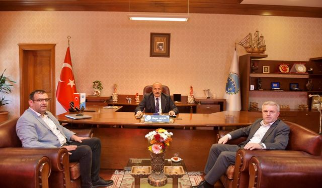 Çelik ve Erol, Taşköprü Belediye Başkanı Arslan'ı ziyaret etti