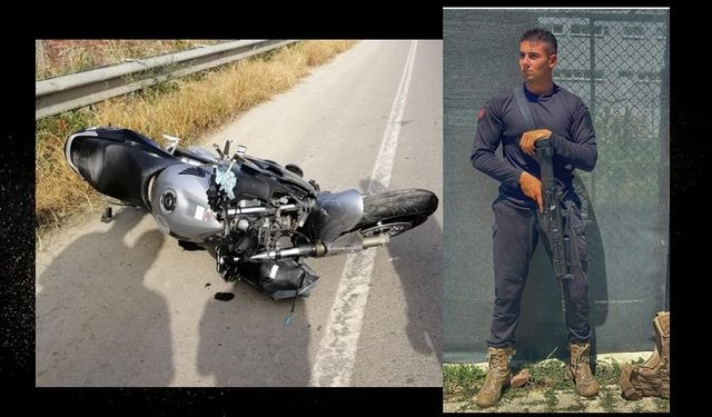 Uzman çavuş, motosiklet kazasında hayatını kaybetti!