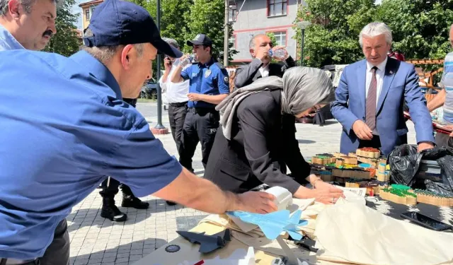 Kastamonu’da kursiyerlerin el emekleri vatandaşların beğenisine sunuldu