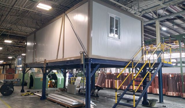 Karmod, ABD'de faaliyet gösteren bakır kablo üreticisine konteyner ofisler kurdu