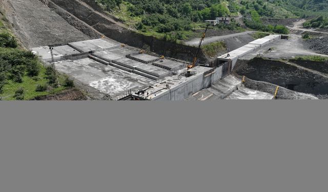 Salıpazarı Barajı inşaatı devam ediyor