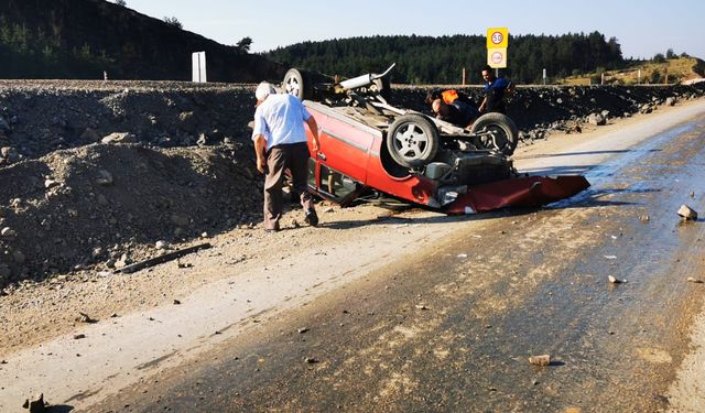 Kastamonu'da feci kaza! Otomobil takla attı! Yaralılar var! (2024 Temmuz)