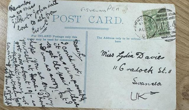 Kartpostal, 121 yıl sonra adrese ulaştı!