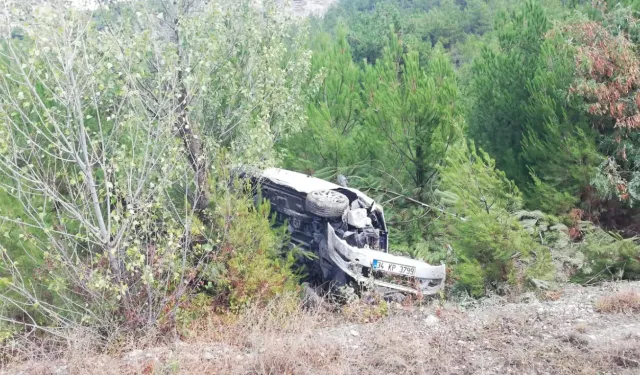 Kastamonu'da feci kaza! Otomobil şarampole devrildi! 2 yaralı var!