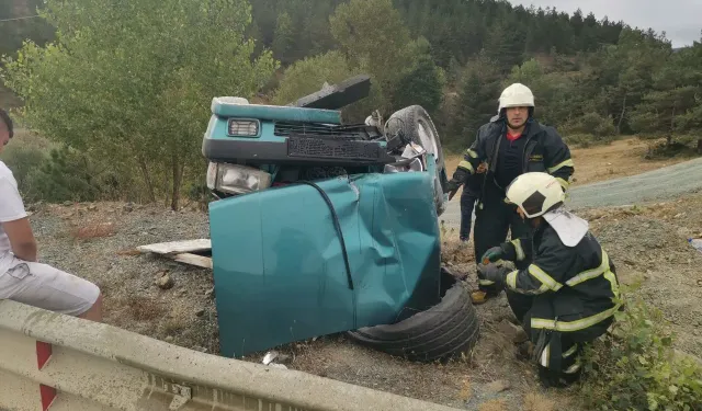 Kastamonu'da kaza! Otomobil takla attı! 2 yaralı