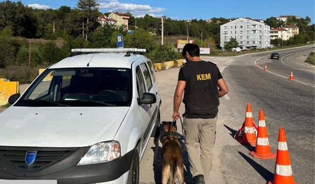 Kastamonu'da yolları kestiler: Aramalara Narko köpekte katıldı