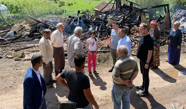 Kastamonu'da yangın felaketi: Yetkililerden ziyaret!