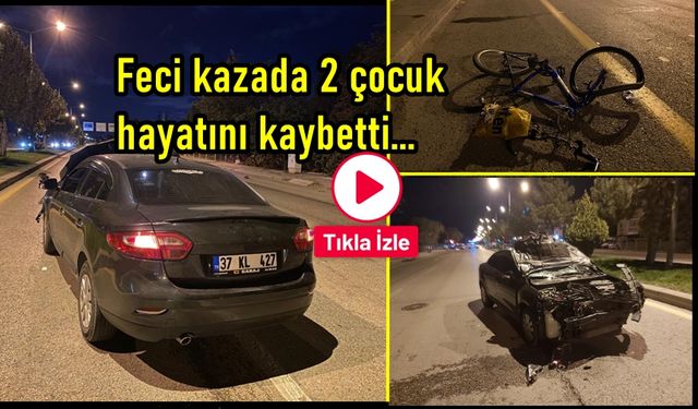 Korkunç kaza! Kastamonulu sürücü bisiklete çarptı: 2 ÇOCUK ÖLDÜ (görüntülü haber)