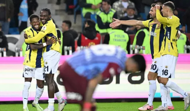 Fenerbahçe, Trabzonspor'u deplasmanda yendi: Galibiyet gölü 102'nci dakikada geldi!