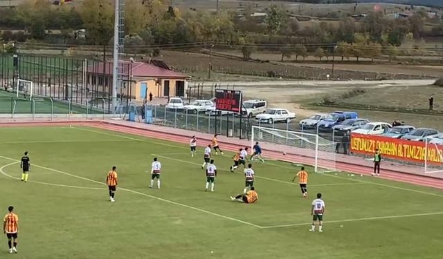 Taşköprüspor - Geredespor maçında gol sesi