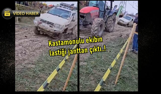 Lastik janttan çıktı, ama yarışı bırakmadı: Kastamonu Offroad Kulübü, kendine hayran bıraktı (görüntülü haber)