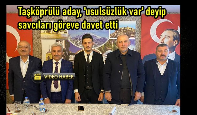 Taşköprülü Pancar Koop başkan adayı savcıları göreve davet etti (görüntülü haber)