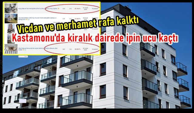 Kastamonu'da kira ücretinde ipin ucu kaçtı: Asgari ücret 22 bin lira, kiralık daire 25 bin lira!