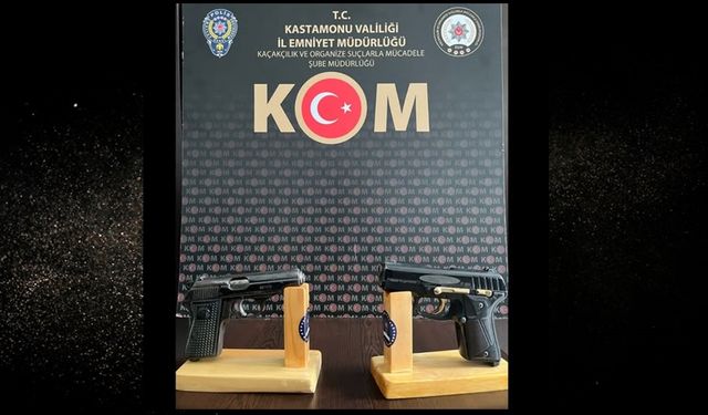 Kastamonu'da Kaçak Silah Operasyonu: Ruhsatsız Silahlar Ele Geçirildi