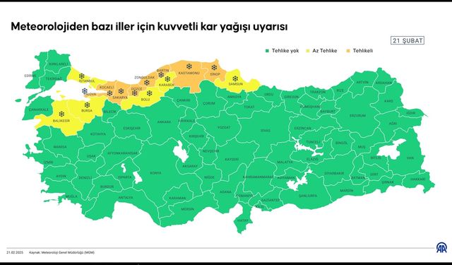 Kastamonu yine listede: 14 ile turuncu ve sarı kodlu uyarı!