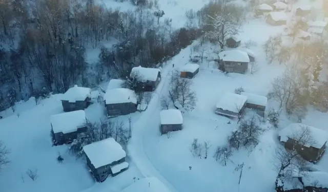 Kastamonu’da zorlu kışa dron çözümü: Kapanan köye ilaçlar havadan ulaştırıldı