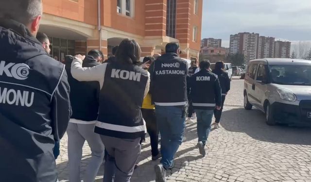 Kastamonu'da operasyon: 3 kişi tutuklandı (görüntülü haber)