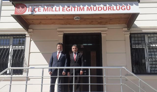 BBP Taşköprü İlçe Başkanı Duman, İlçe Milli Eğitim Müdürü Şirin'i Ziyaret Etti