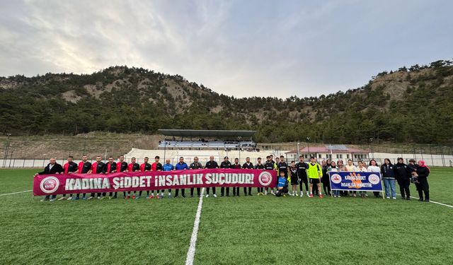 Hanönü'de futbol maçında kadına şiddete dikkat çekildi!