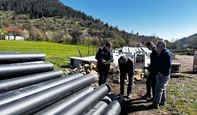 Kastamonu’nun ilçesinde içme suyu hattı yenileniyor