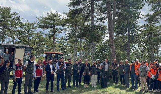 Kastamonu'da protokol üyeleri ve öğrenciler orman için buluştu!