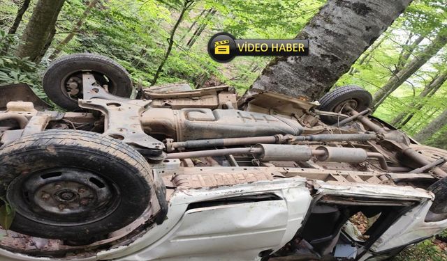 Kastamonu'da muhtarın kullandığı minibüs uçtu: 10 yaralı var! (görüntülü haber)