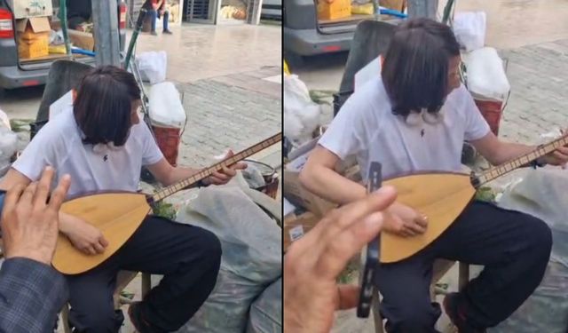 Taşköprü Pazarı’nda Bağlama Sürprizi: Genç Yetenek Gönülleri Fethetti