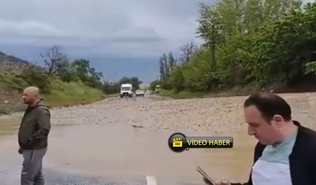 Kastamonu’nun o ilçesinde sel oldu, trafik durdu (görüntülü haber)