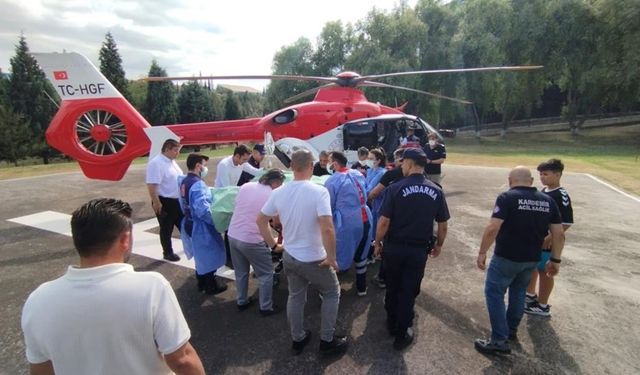 Son dakika: Fabrika da feci patlama! 112 Acil Helikopter çağırıldı