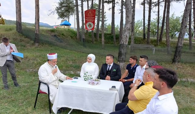 Kastamonu’nun İlçesinde Müftü Tarafından Kıyılan Nikahla Mutluluk Taçlandı