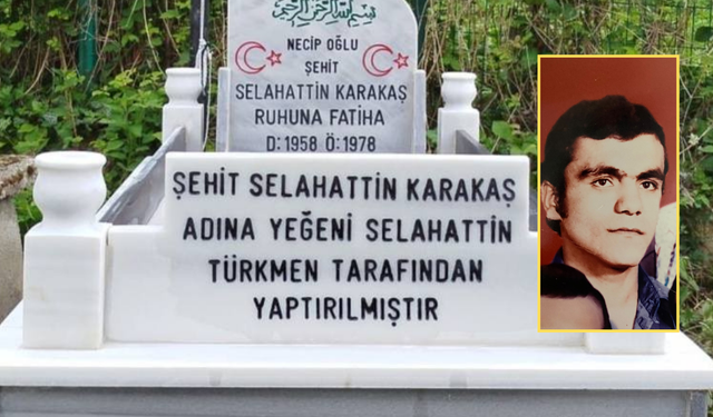 Kastamonu'da Şehidin Mezarı Yenilendi